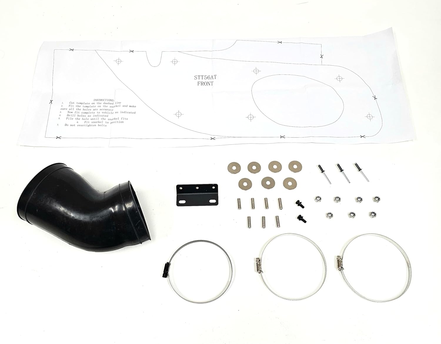Air Intake Snorkel Kit For 2014-2021 Toyota Tundra Rolling Head 4.6L 5.7L V8 Offroad 4x4