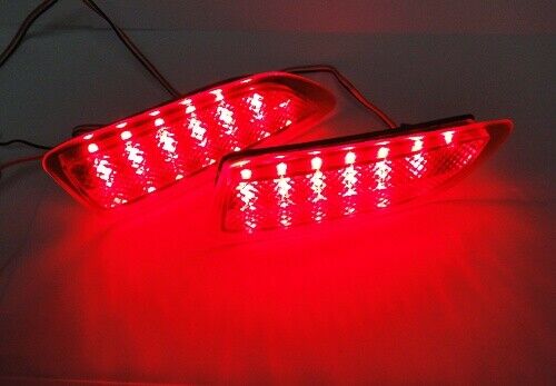 2x Red Len LED Bumper Brake Light Lamps For 2011 2012 2013 Toyota Corolla