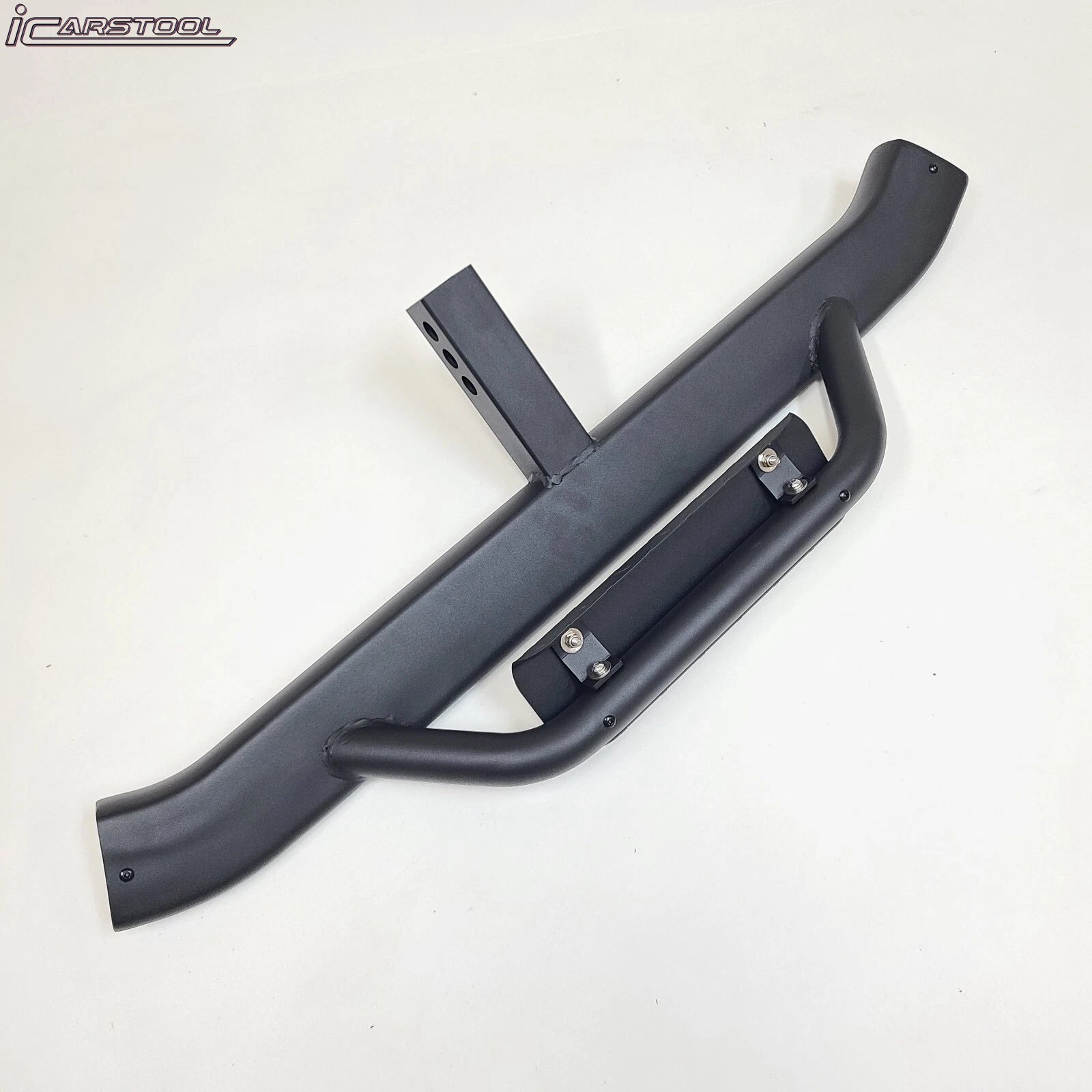 Truck Trailer Heavy Duty Strong Tow Hitch Step Bar Bumper Guard with Drop Step Aero for 2 inch Receiver Universal 2"x2" (Black)