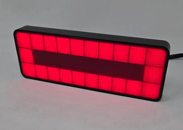 2" Receiver Tow Hitch Brake Reverse Sequential Signal Light Cover Red Reflector Small Square Pixel Bright LED RV SUV Van Truck Rectangler with Plug
