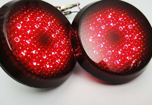 2x Smoked Lens Bumper Reflector LED Tail Brake Light For Scion iQ/xB Nissan Qashqai Dualis/Juke