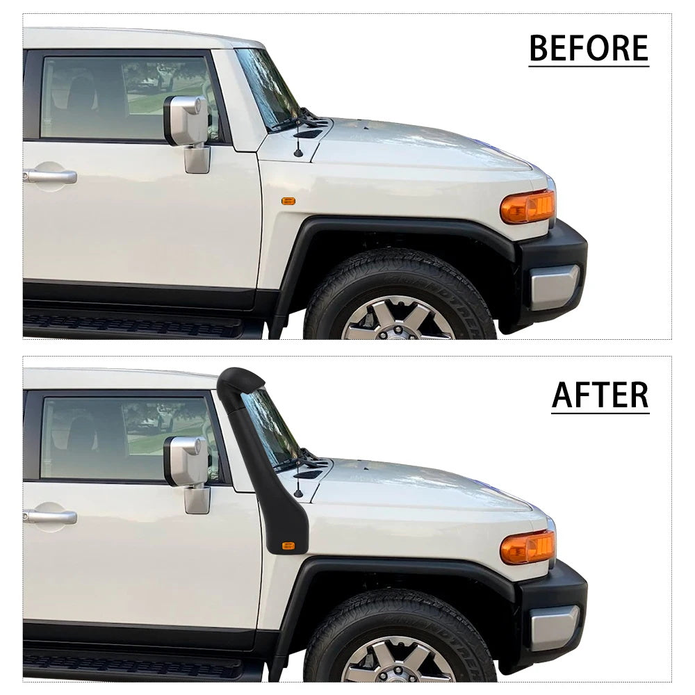 Air Intake Snorkel Kit For 2007-2012 Toyota FJ Cruiser 1GR-FE 4.0L V6 OffRoad 4X4 Toyota TY FJ Cruiser 1GR-FE 4.0 V6 Offroad Kit Accessories Prevent Water Crossing Engine Stalling