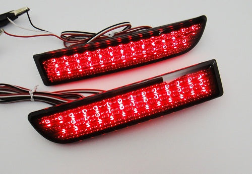 2x Smoked Lens LED Bumper Reflector Tail Brake Light For Toyota RAV4 Scion xD OEM#81910-13022, 81920-13022; TO2831102