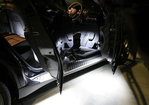 For BMW 1 3 5 7 Series X3 X5 X6 2x White 6000K LED Step Courtesy Door Lights