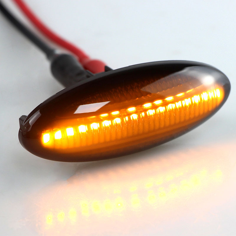 For 2006 - 2009 Toyota RAV-4 Smoked Lens Amber LED Signal Side Marker Lights