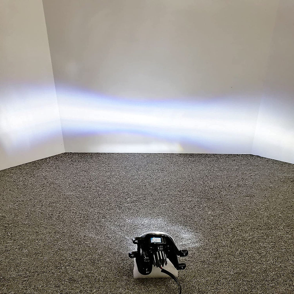 Built-in LED Fog Lights  For 2020 2021 Toyota CHR C-HR (OE Style Clear Lens with Bezels, Bracket, Switch, Wires)