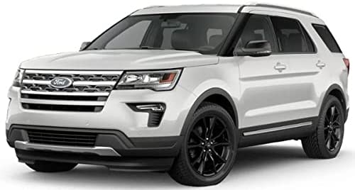 Built-in LED Fog Lights Kit for 2018 2019 Ford Explorer (OE Style Clear Lens with Switch, Relay, Bezels, Wires) OE# HS7Z15200F / HS7Z15201F, FO1039181 / FO103818