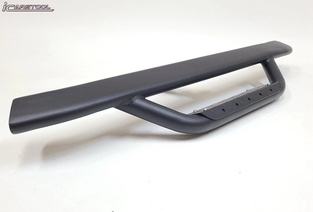 Truck Trailer Heavy Duty Strong Tow Hitch Step Bar Bumper Guard with Drop Step Aero for 2 inch Receiver Universal 2"x2" (Black)