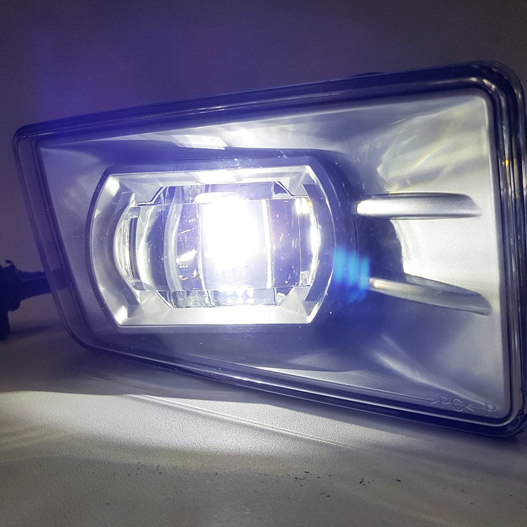 Built-in LED For 2007-2015 Chevrolet Silverado 1500  Front Bumper Clear Fog Driving Lights Set OEM# 22872763 / 22872762 /GM2593160 / GM2592160