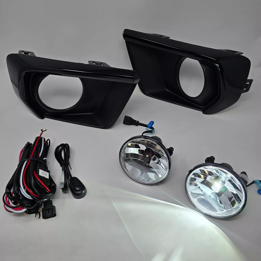 Clear Lens LED Fog Lights Kit For 2021-2022 Chevy Colorado with Bezel Switch Wire Bulbs OEM# 15839896,GM2590104,84750570 / 84750569 ,GM1039271 GM1038271