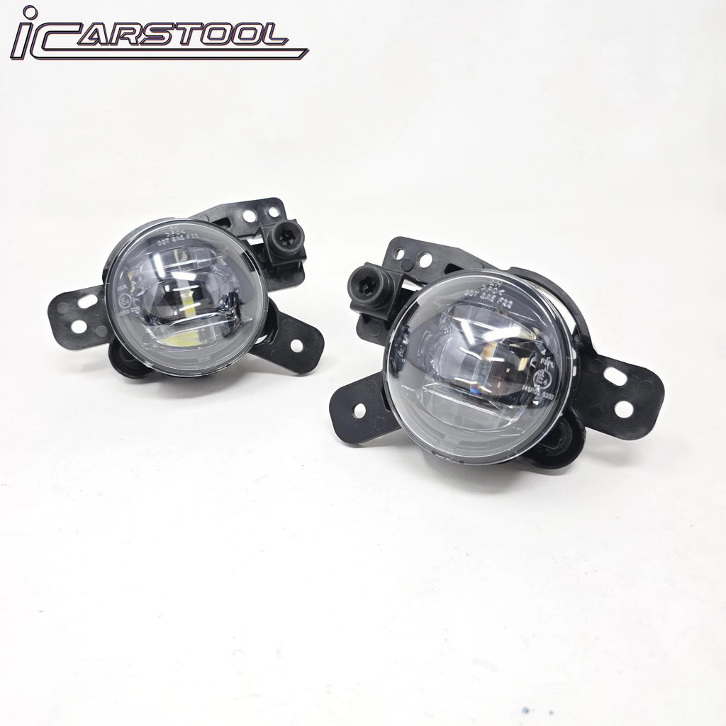 For 2024-2025 GMC Sierra 2500HD / 3500HD LED Fog Light Kit with Switch Bezel Wire Silver