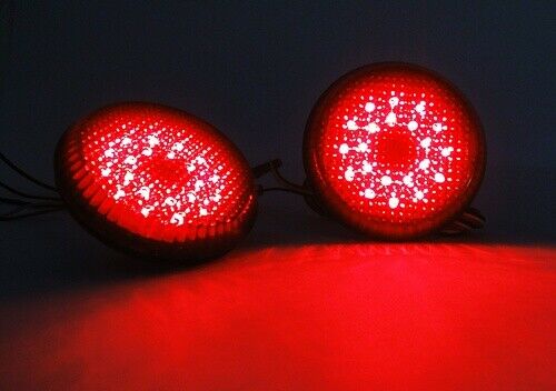 2x Smoked Lens Bumper Reflector LED Tail Brake Light For Scion iQ/xB Nissan Qashqai Dualis/Juke