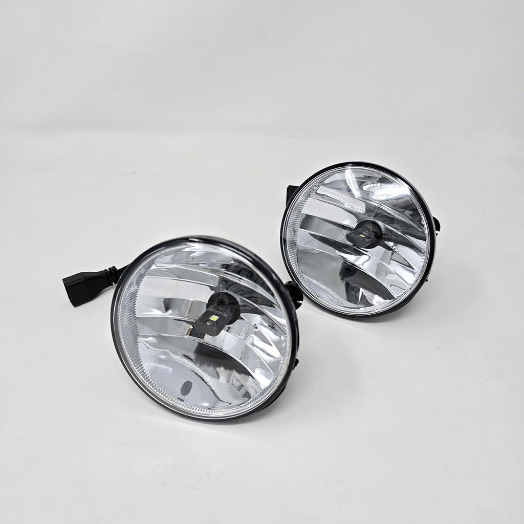 Clear Lens LED Fog Lights Kit For 2021-2022 Chevrolet Chevy Colorado with Wires Switch Chrome Bezel 5202 Bulbs Relay OEM# 15839896, GM2590104,84750570 / 84750569,GM1039271 GM1038271