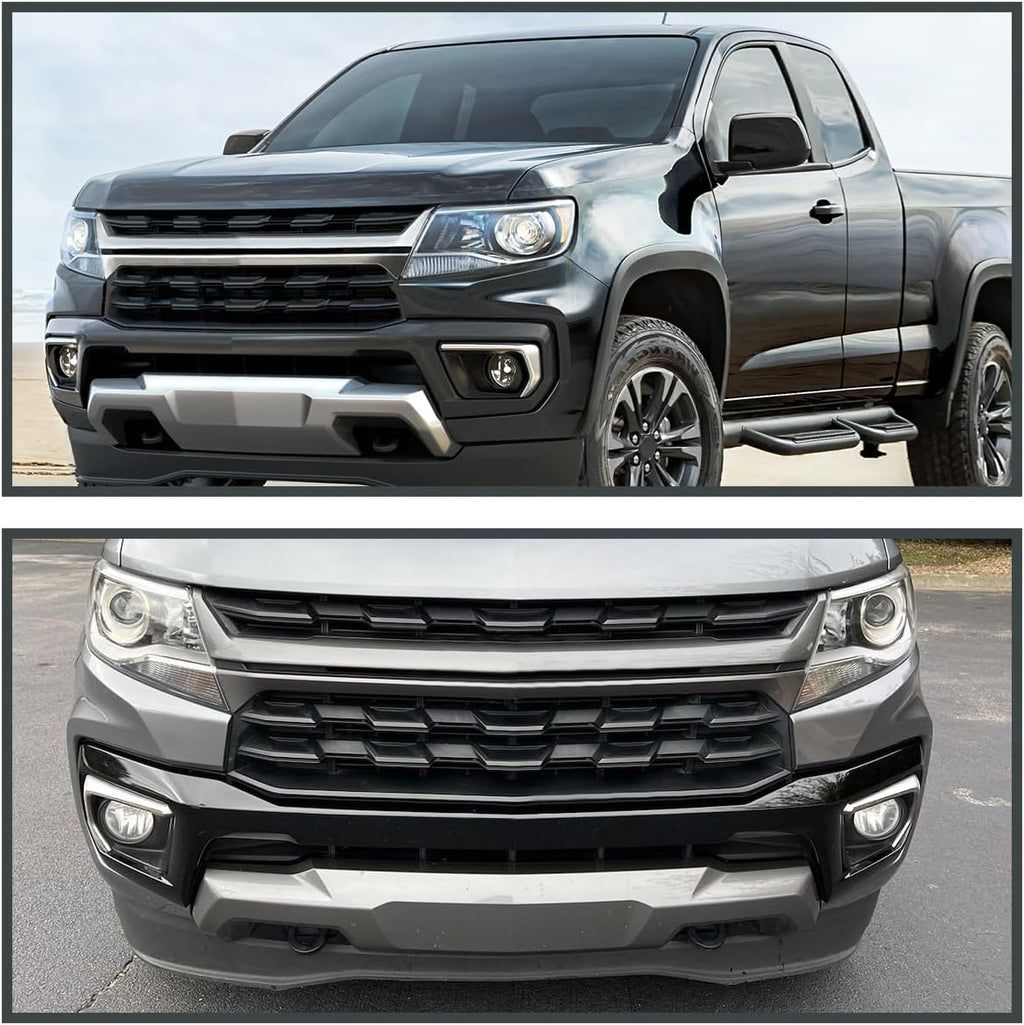 Clear Lens Fog Lights Kit For 2021-2022 Chevrolet Chevy Colorado with Wires Switch Chrome Bezel Relay OEM# 15839896, GM2590104,84750570 / 84750569,GM1039271 GM1038271