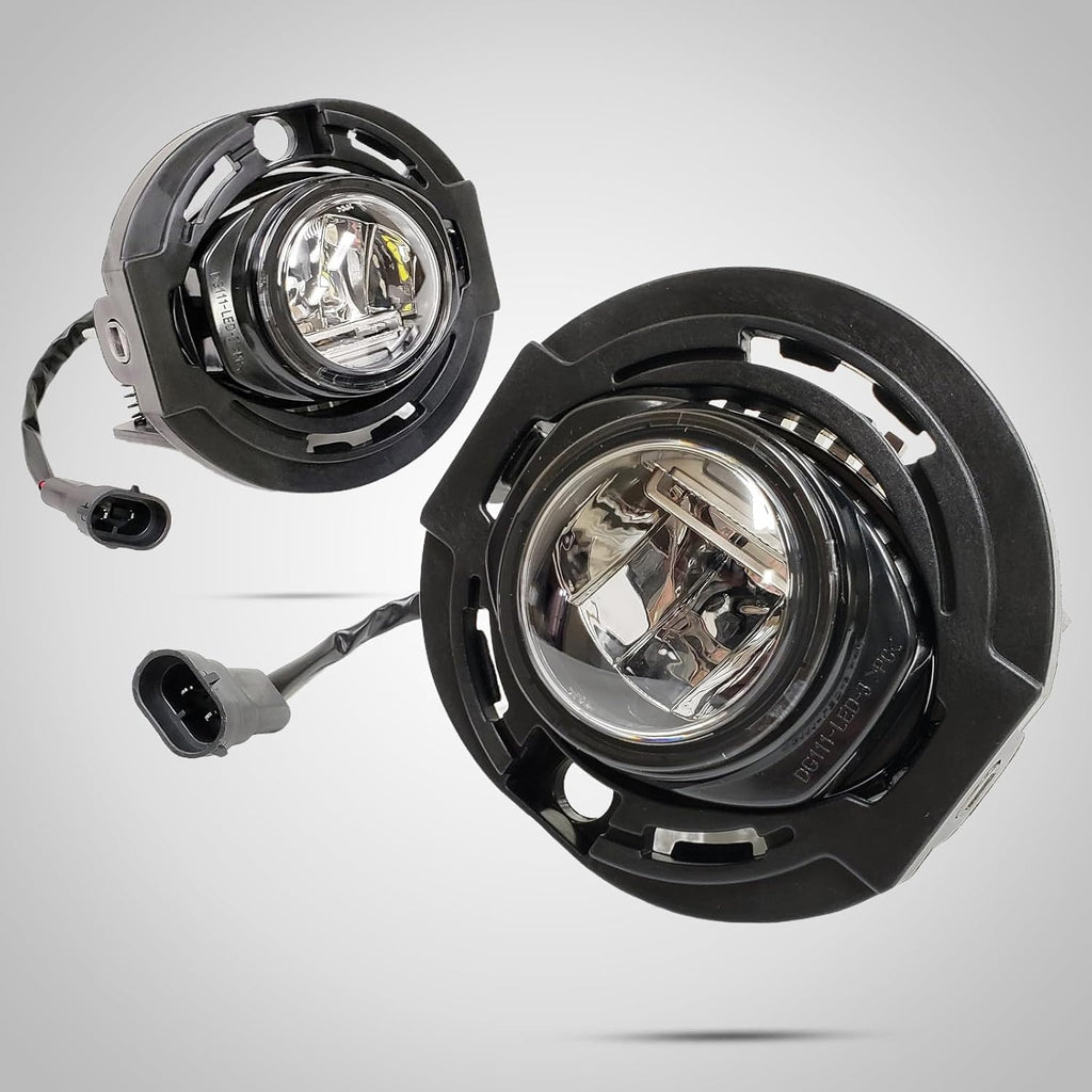 Fog Lights  For 2017 2018 2019 Chrysler Pacifica, OE Style Clear Lens Built-In LED Fog Lamps Assembly OE#68228884AC / CH2592153