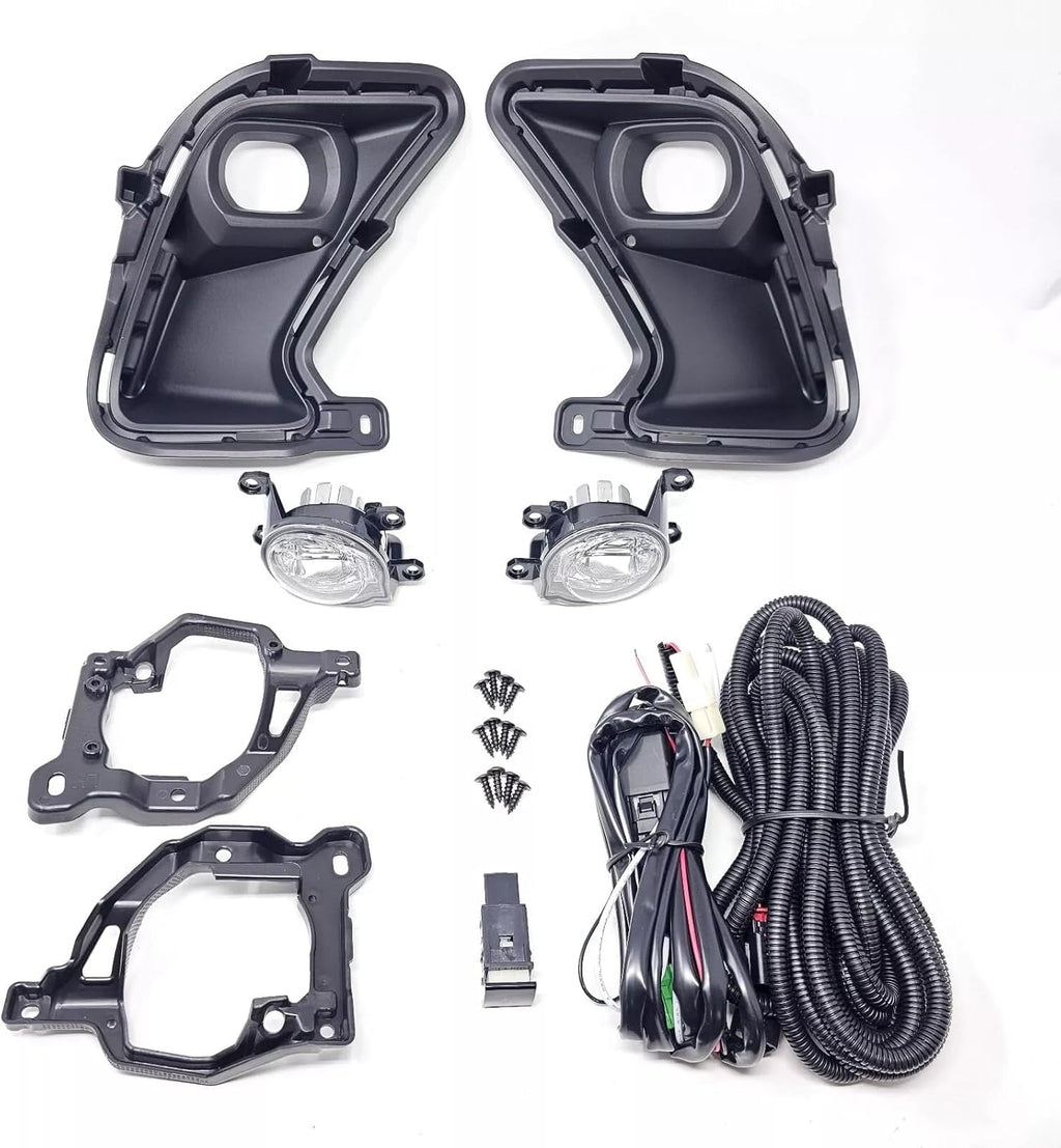 For 2024-2025 Toyota Grand Highlander XLE LIMITED PLATINUM HYBRID LED Dual Color White Yellow Fog Light Kit