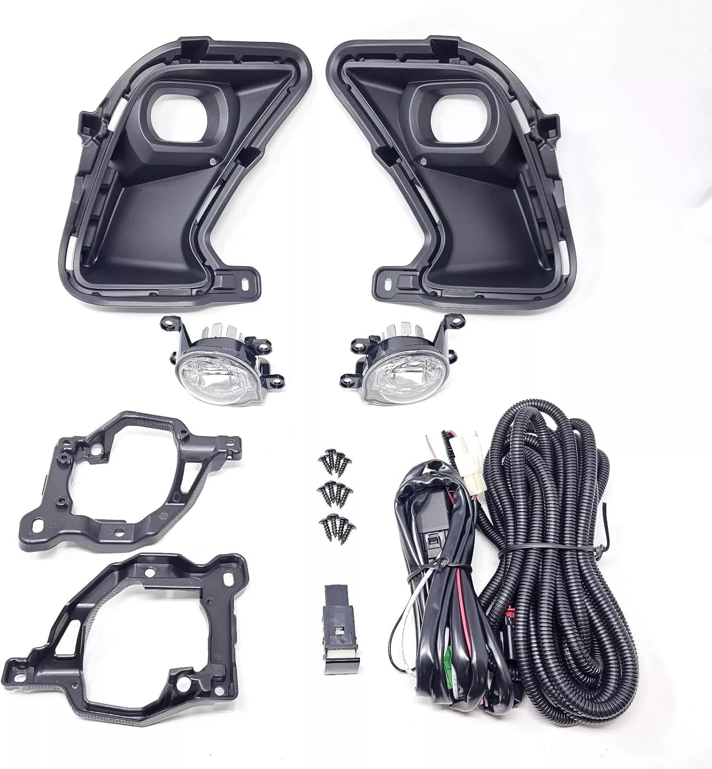 For 2024-2025 Toyota Grand Highlander XLE LIMITED PLATINUM HYBRID LED Dual Color White Yellow Fog Light Kit