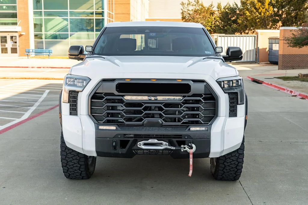Clear Lens LED Fog Light Kit For 2024-2025 Toyota Tacoma with Wires Switch Relay Dual-Colors With Additional Signal Light Function