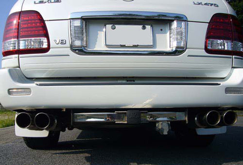 2x Clear Lens Bumper Reflector LED Tail Brake Light For Lexus LX470 Toyota Land Cruiser