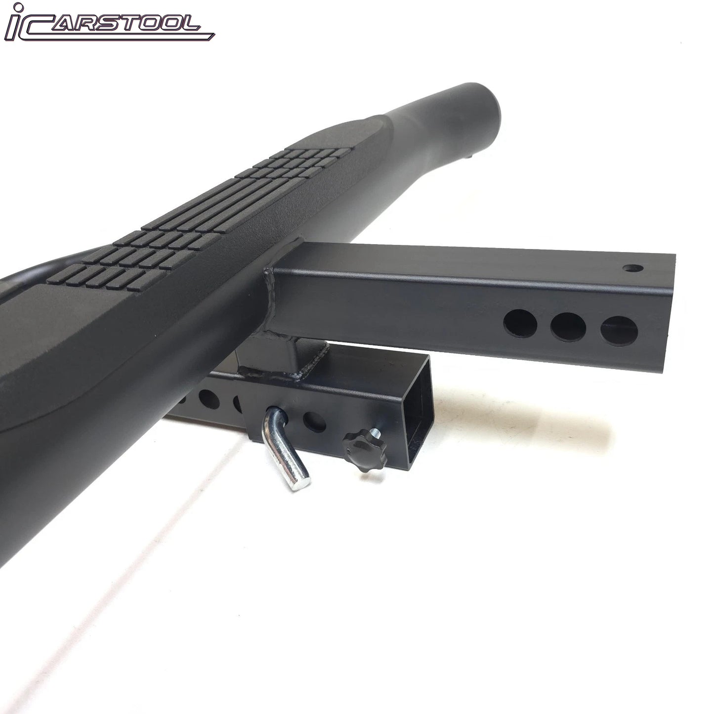 For 2" Receiver Heavy Duty Steel Tow Hitch Drop Step Bar Black Extend Extendable