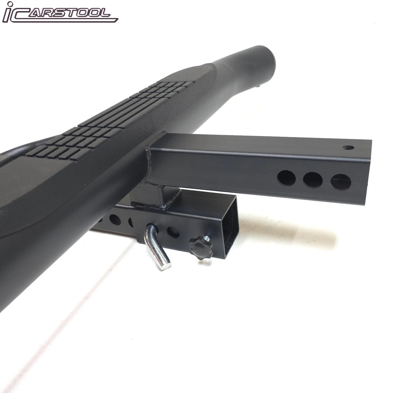 For 2" Receiver Heavy Duty Steel Tow Hitch Drop Step Bar Black Extend Extendable