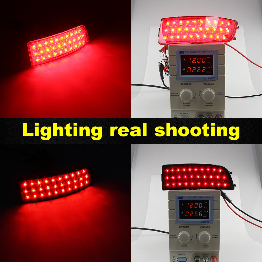 For 2007-2018 Mercedes Sprinter W906 Red Lens LED Rear Bumper Stop Brake Lights OEM#2E0945105A 2E0945105 68012886AA 68012887AA , A9068260140 A9068260040 9068260140 9068260040