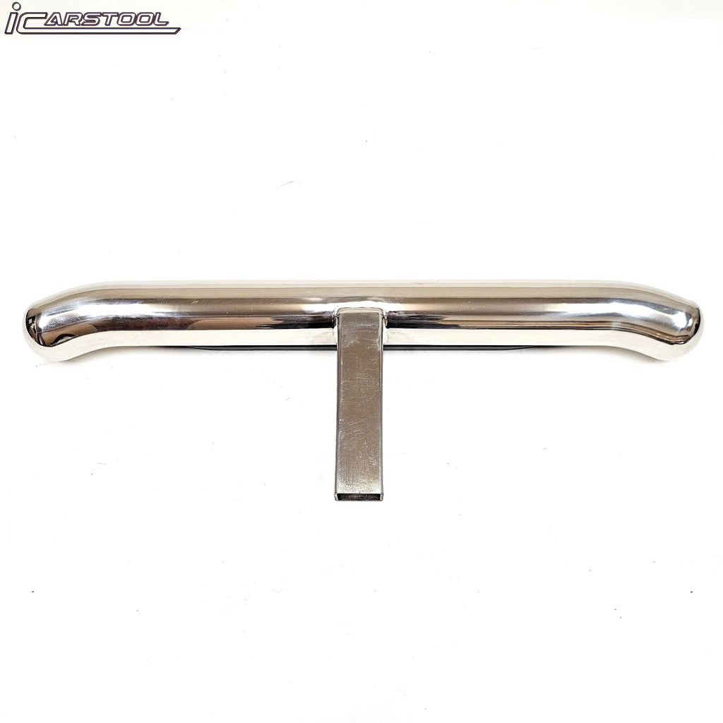For 2" Receiver Truck RV SUV Heavy Duty Steel Tow Hitch Step Bar Bumper Guard Protect Chrome 28x3 Polish Anti Slip Pad Round Curved Ends