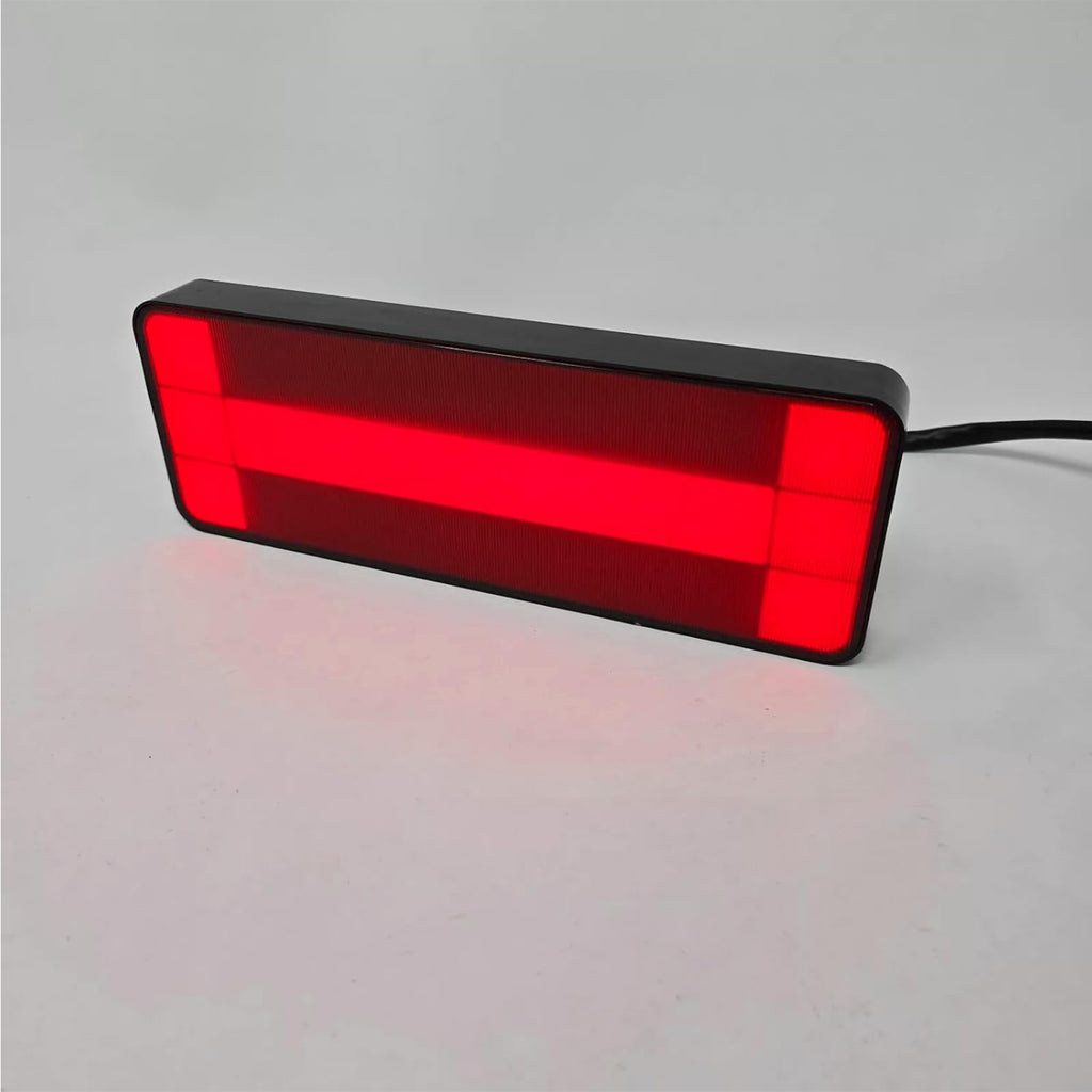 2" Receiver Tow Hitch Brake Reverse Sequential Signal Light Cover Red Reflector Small Square Pixel Bright LED RV SUV Van Truck Rectangler with Plug