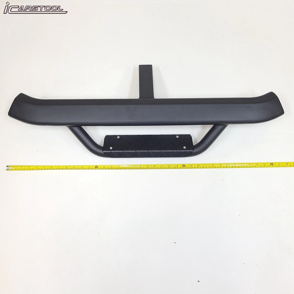 Truck Trailer Heavy Duty Strong Tow Hitch Step Bar Bumper Guard with Drop Step Aero for 2 inch Receiver Universal 2"x2" (Black)