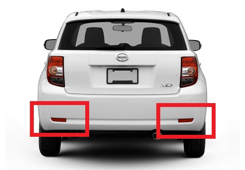 2x Smoked Lens LED Bumper Reflector Tail Brake Light For Toyota RAV4 Scion xD OEM#81910-13022, 81920-13022; TO2831102