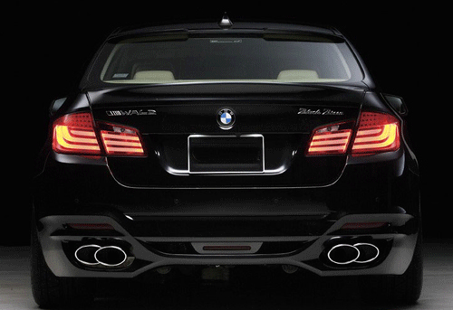 2x Smoked Lens LED Bumper Reflector Tail Brake Lights For 2009-2014 BMW F10 F11 F18 5-series 520d, 520i, 523i, 525d, 528i, 530d, 530i, 535d, 535i, 550i, ActiveHybrid (will NOT fit M5 or 5-series with M Sport aerodynamic kit)