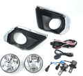 Clear Lens LED Fog Lights Kit For 2021-2022 Chevrolet Chevy Colorado with Wires Switch Chrome Bezel 5202 Bulbs Relay OEM# 15839896, GM2590104,84750570 / 84750569,GM1039271 GM1038271