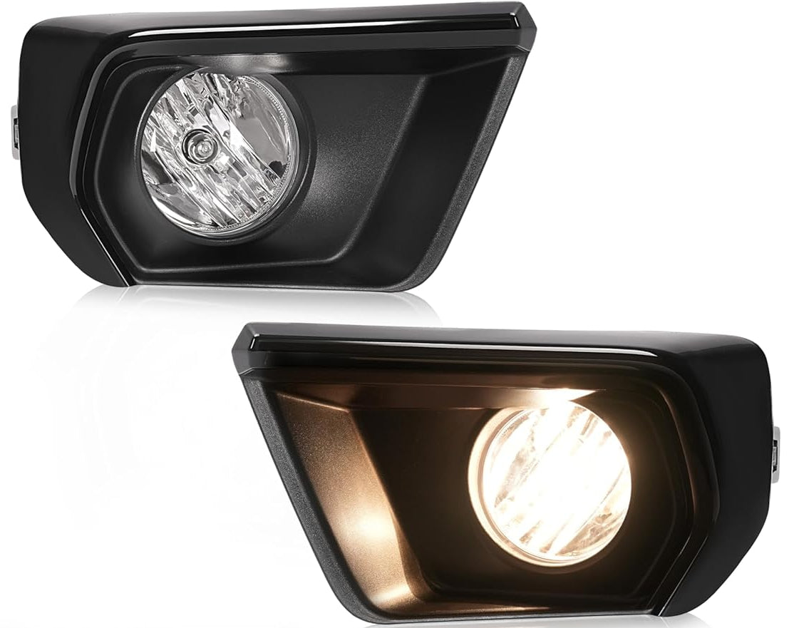 Clear Lens Fog Lights Kit For 2021-2022 Chevy Colorado with Bezel Switch Wire Bulbs OEM# 15839896,GM2590104,84750570 / 84750569 ,GM1039271 GM1038271