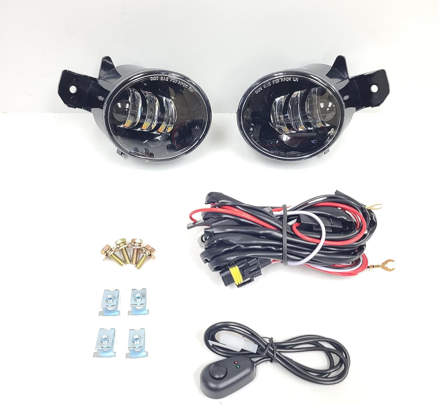 Dual Color LED Fog Light Kit For Nissan 2004-2016 Sentra 2008-2013 Altima 2012-2016 Versa 2008-2010 Rogue 2014-2015 Infiniti  QX60 2008-2010 Infiniti  M35 M45 Pair Set Left Right Assembly White Yellow