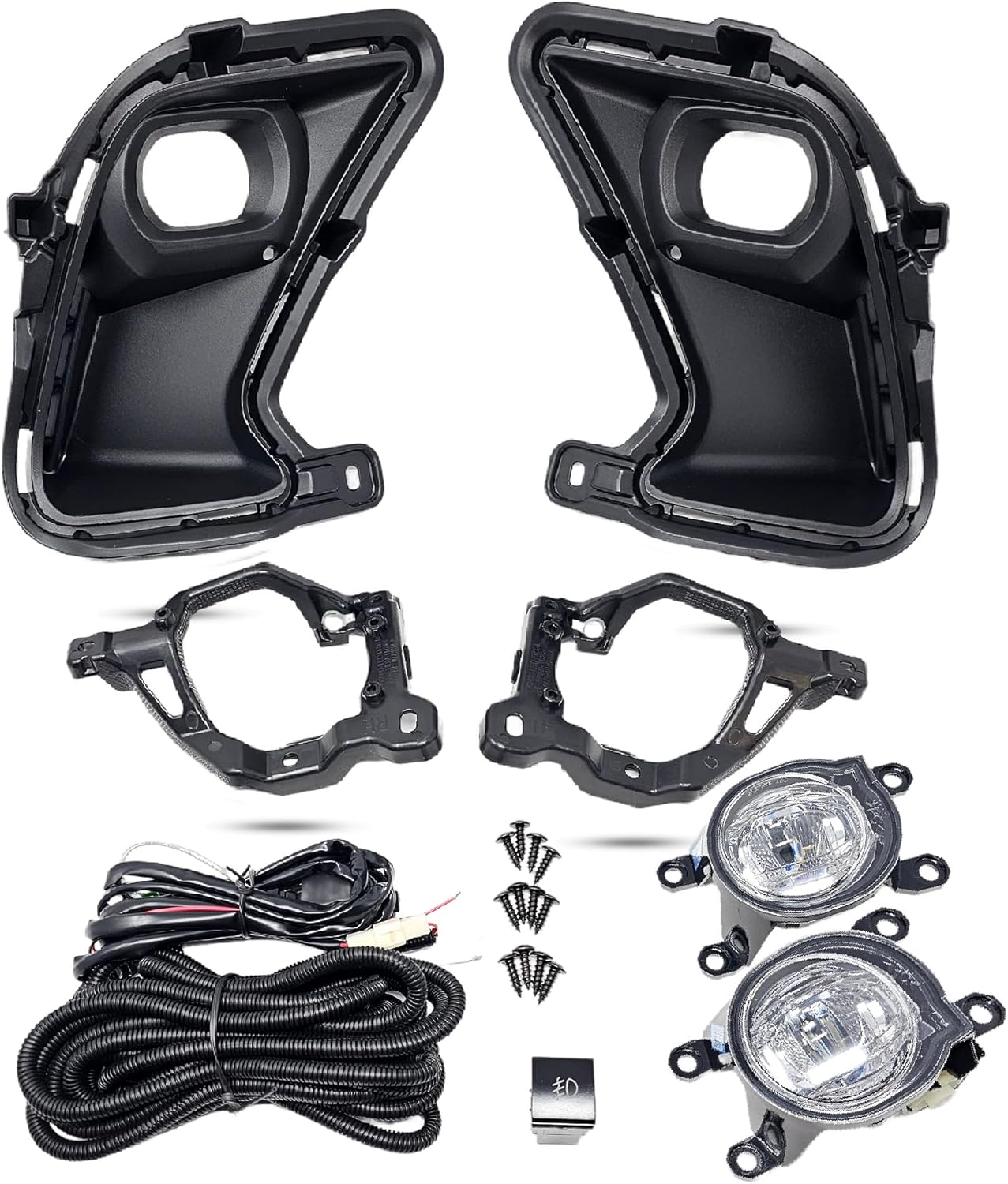 LED Fog Light Kit For 2024-2025 Toyota Grand Highlander XLE LIMITED PLATINUM HYBRID with Switch Bezel Wires