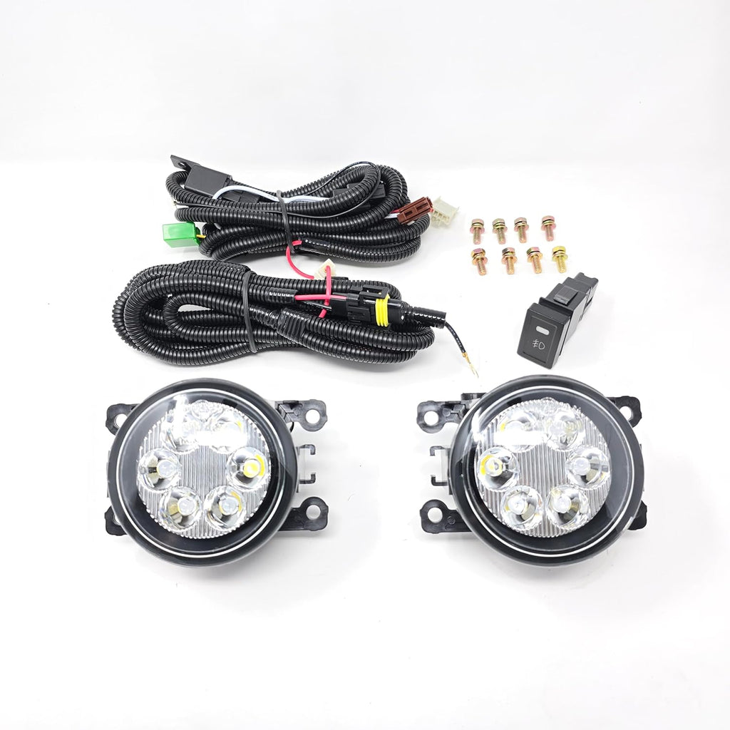 LED Fog Lights Kit For 2006-2014 Suzuki GRAND VITARA Xenon White (OE Style Clear Lens with, Wires, Switch)