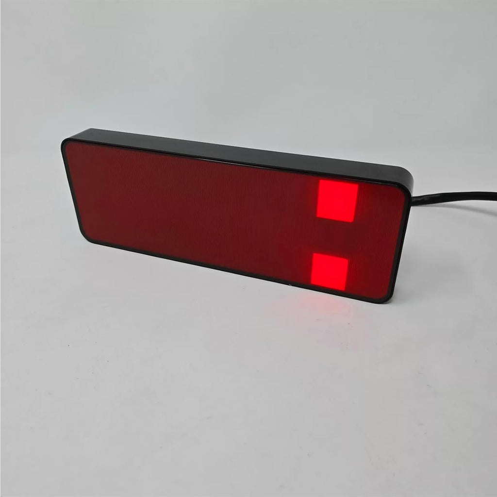 2" Receiver Tow Hitch Brake Reverse Sequential Signal Light Cover Red Reflector Small Square Pixel Bright LED RV SUV Van Truck Rectangler with Plug
