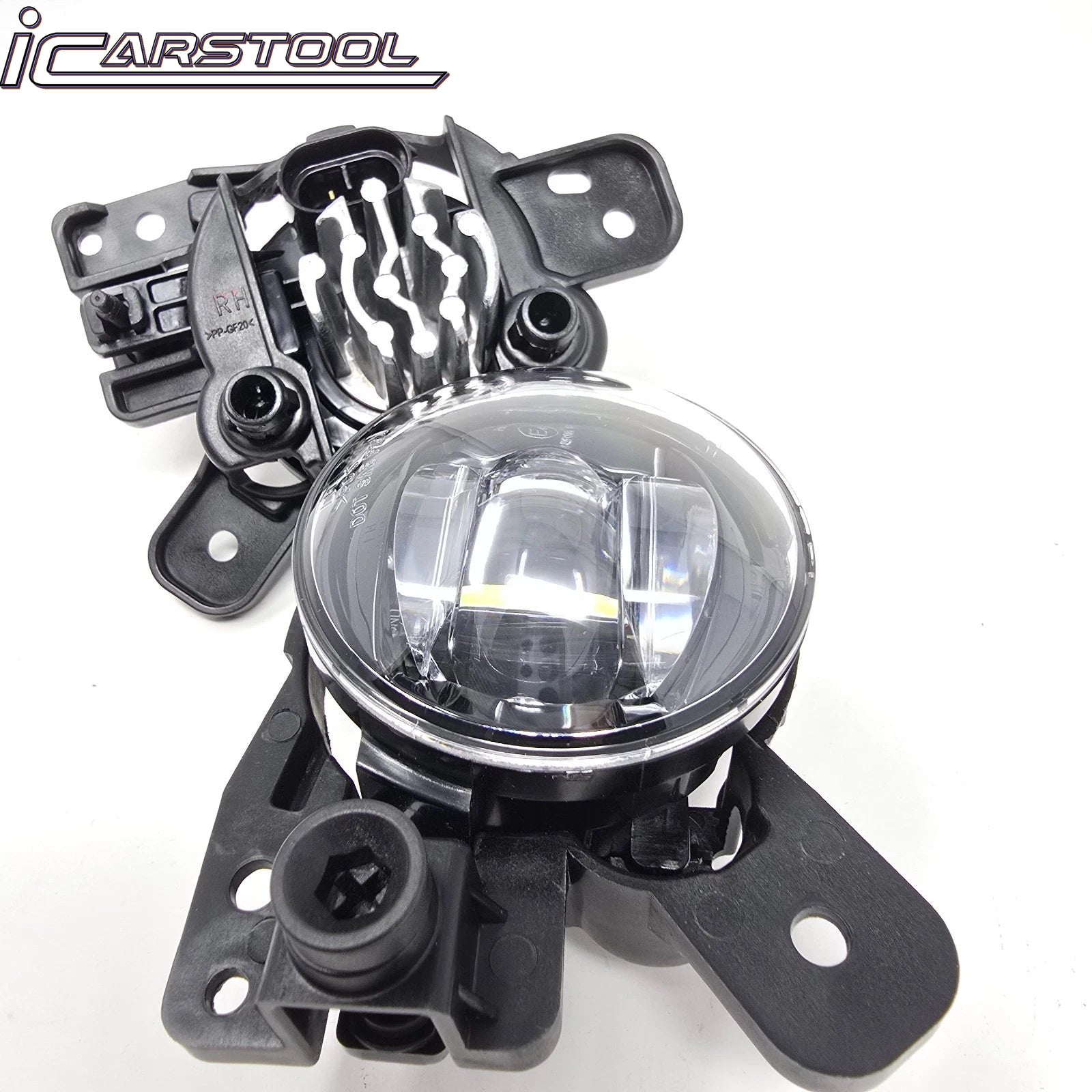 For 2024-2025 GMC Sierra 2500HD / 3500HD LED Fog Light Kit with Switch Bezel Wire Silver