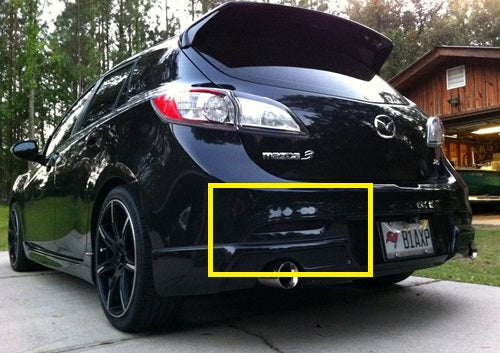 2x Black Smoked Lens LED Bumper Reflector Tail Brake Light  with 2010 2011 2012 2013 Mazda3 MAZDASPEED3 JDM Mazda3 / Axela Sport/Sedan/Mazdaspeed BL5FW BLEAW BLEFW