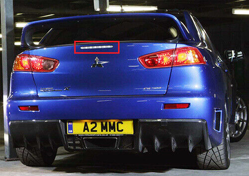LED Red Lens 3RD Brake Stop Tail Light Lamp For 2008 - 2017 Mitsubishi Lancer Evolution X