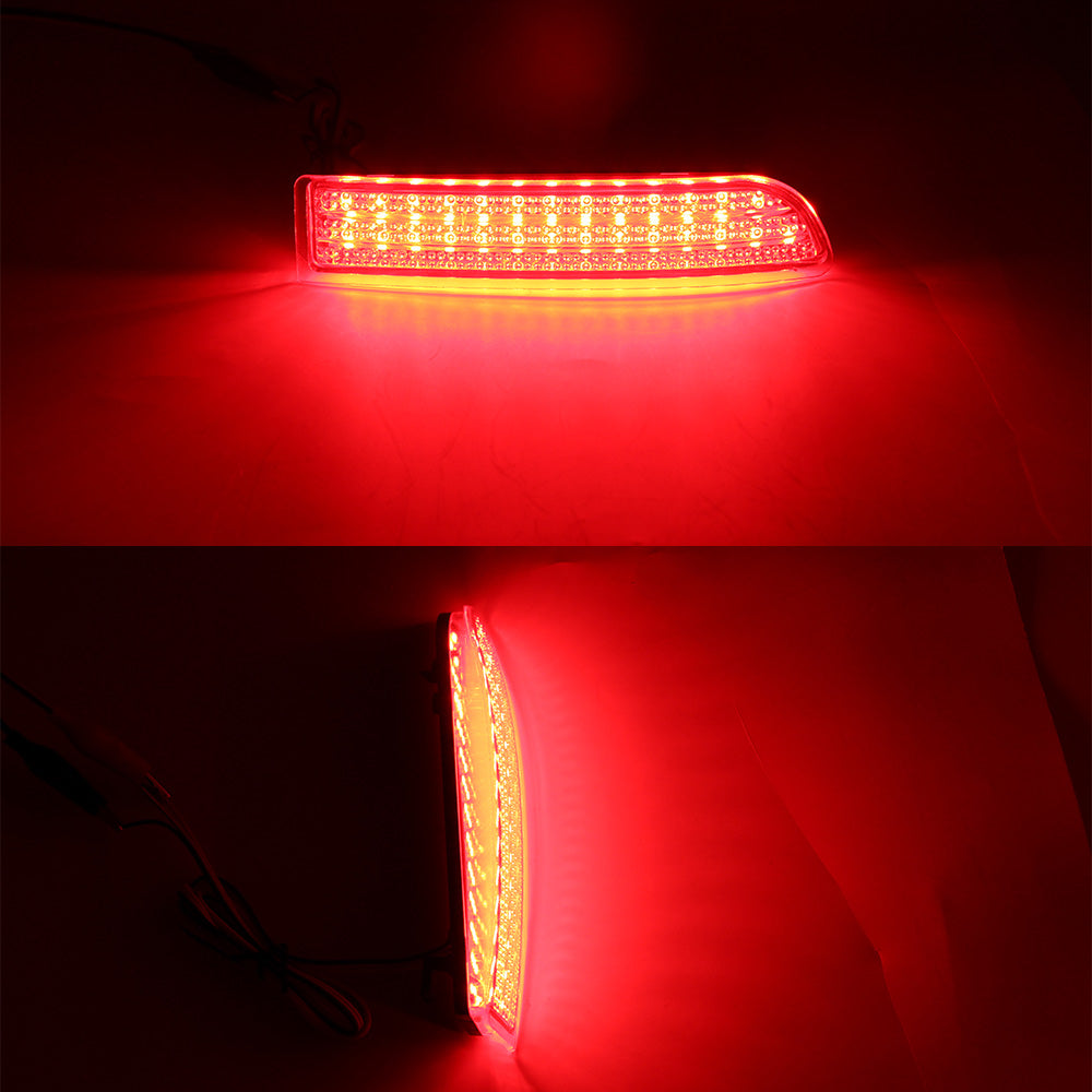Red Lens 39-SMD LED Rear Bumper Reflector Tail Brake Light For 2008-2014 Scion xD/2006-2012 Toyota RAV4