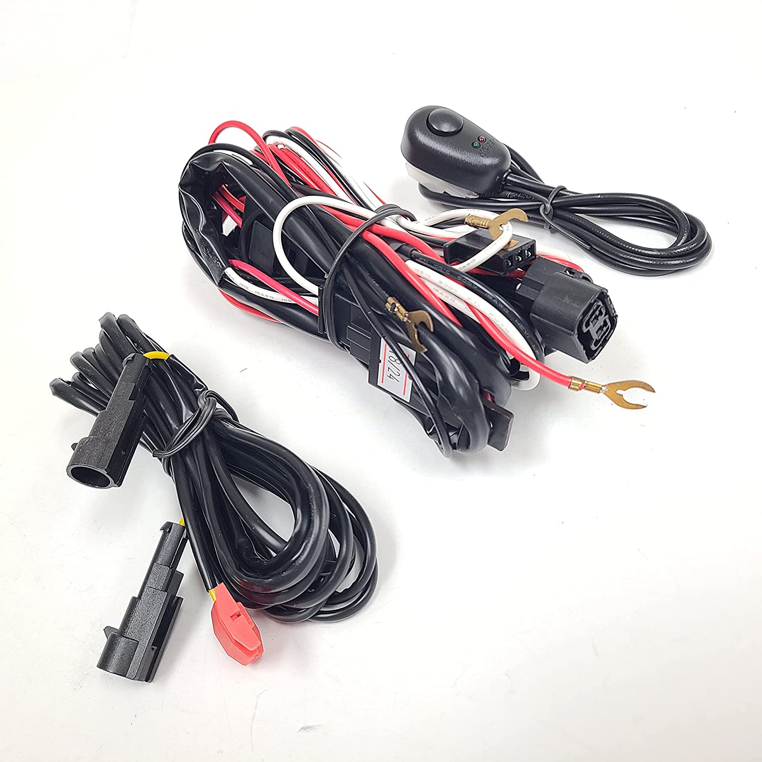 Clear Lens LED Fog Driving Lights Kit Halo For 2007-2014 GMC Yukon XL 1500 / 2500 Denali with Wires Switch