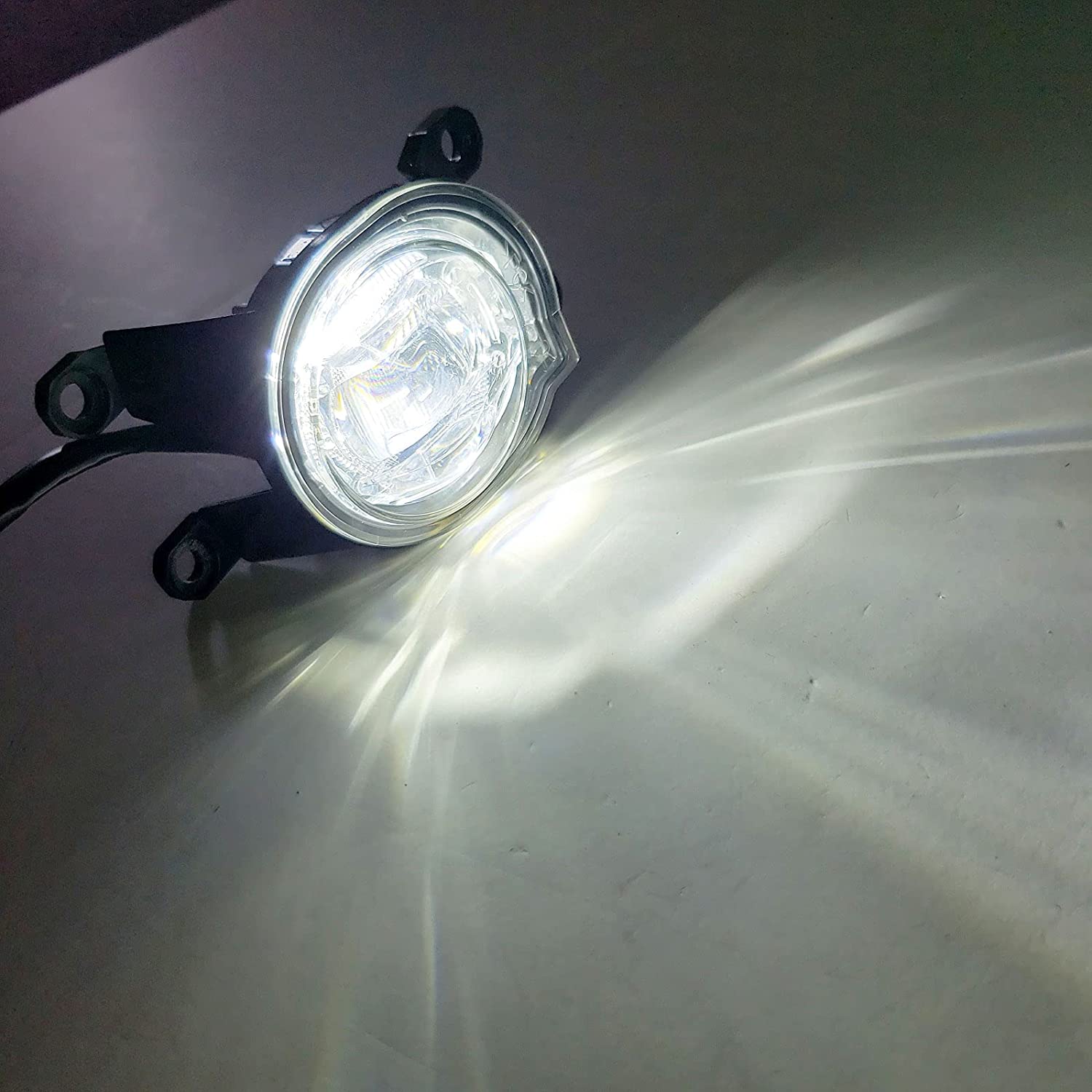 Built-in LED Fog Lights  For 2020 2021 Toyota CHR C-HR (OE Style Clear Lens with Bezels, Bracket, Switch, Wires)