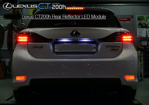 2x Red Len LED Bumper Brake Light Lamps For 2011 2012 2013 Toyota Corolla