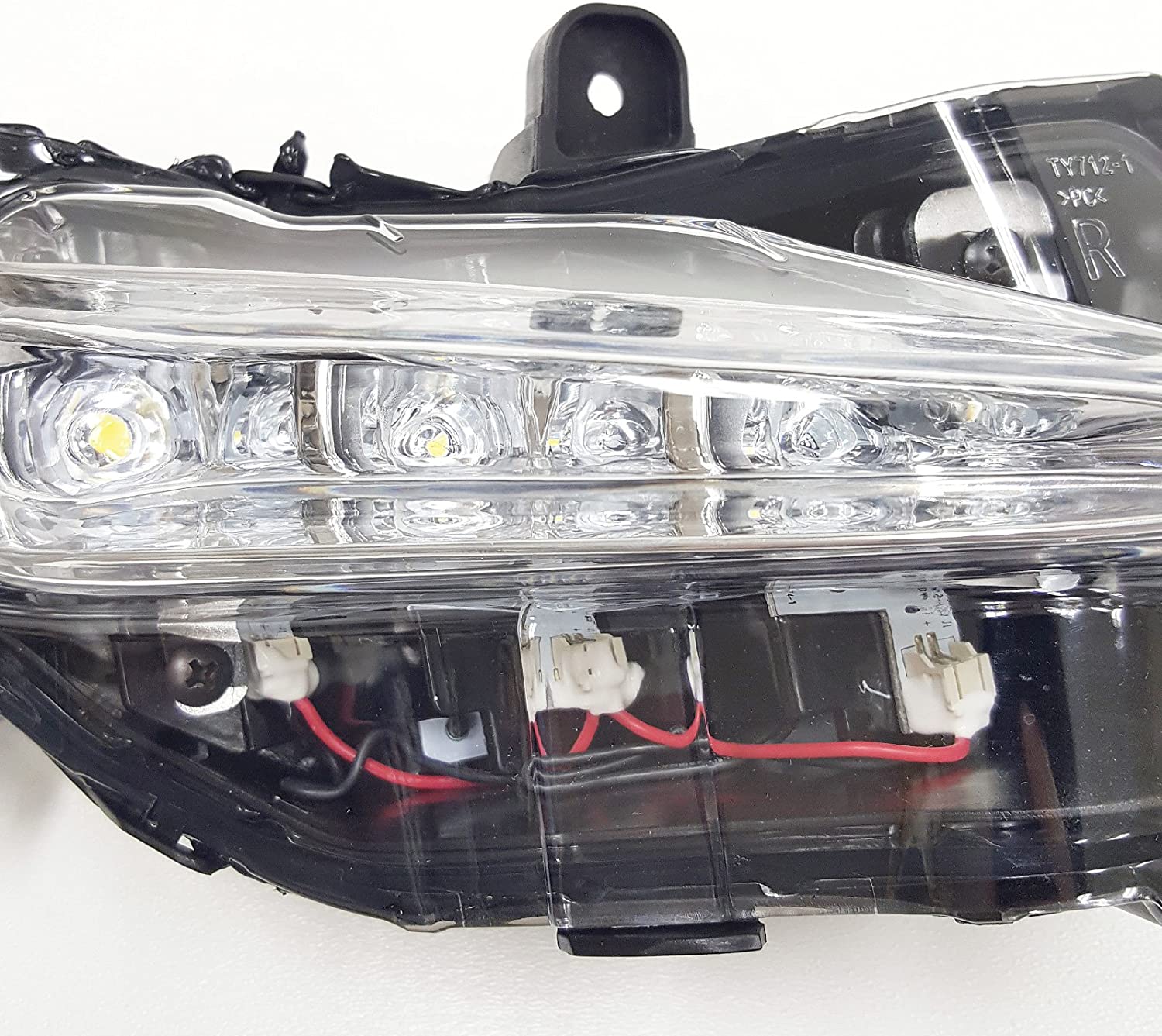 For 2017-2019 Toyota Corolla L LE XLE Built-in LED DRL Fog Driving Light with Switch Bezel Wires NOT FIT COROLLA "SE" or "XSE" or "50th Anniversary" MODEL