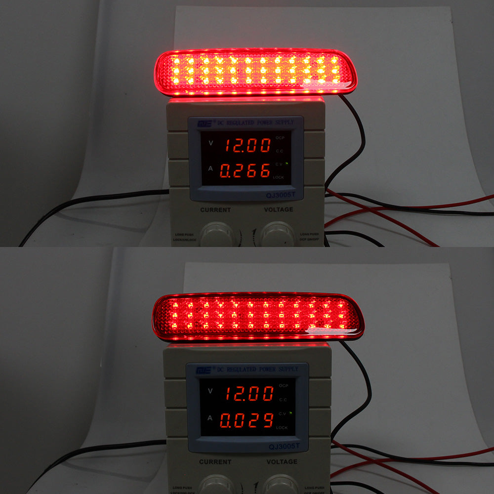 2x Red Bumper Reflector LED Tail Brake Stop Lights For 1998-2007 Toyota Land Cruiser / Land Cruiser Amazon / Land Cruiser Cygnus / 100-Series Cruisers