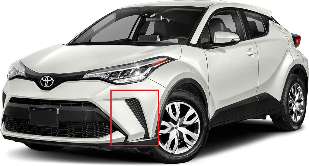 Built-in LED Fog Lights  For 2020 2021 Toyota CHR C-HR (OE Style Clear Lens with Bezels, Bracket, Switch, Wires)