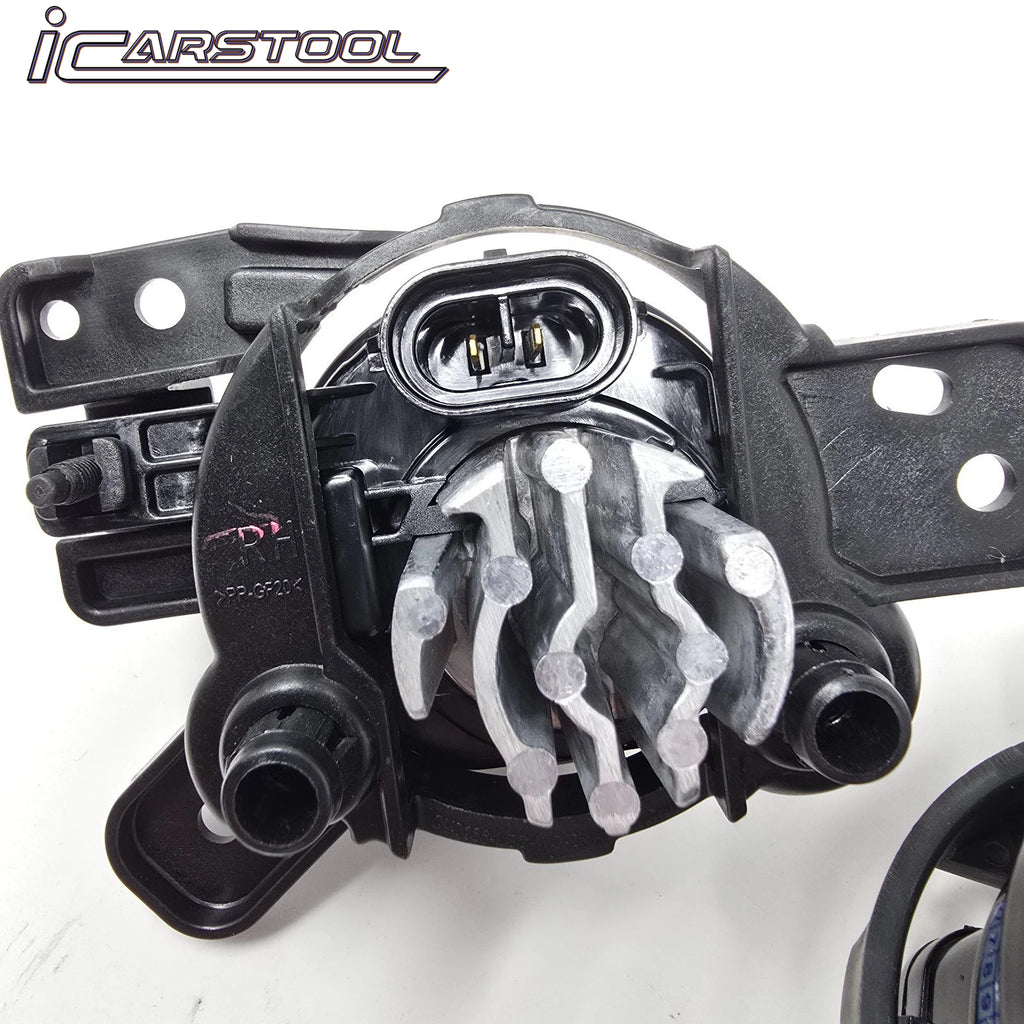 For 2024-2025 GMC Sierra 2500HD / 3500HD LED Fog Light Kit with Switch Bezel Wire Silver