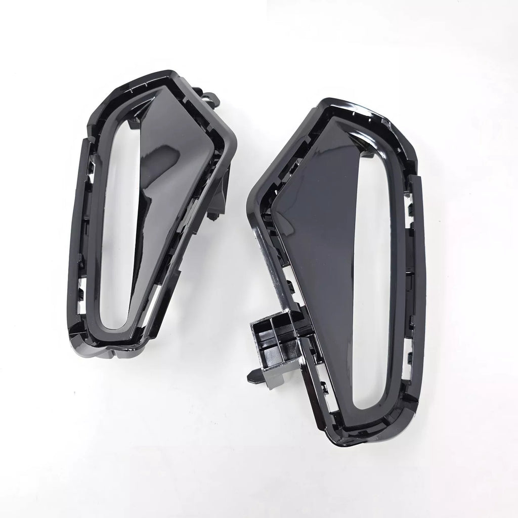 Dual Color LED DRL Signal Fog Light Kit For 2019-2025 Toyota Rav4 LE XLE Hybrid SE XSE with Bezel Wire & Daytime Running Light Amber Turn Signal Light