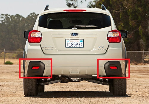 2x Smoke Lens LED Rear Bumper Stop Brake Light For 2008-2014 Subaru Impreza WRX STI